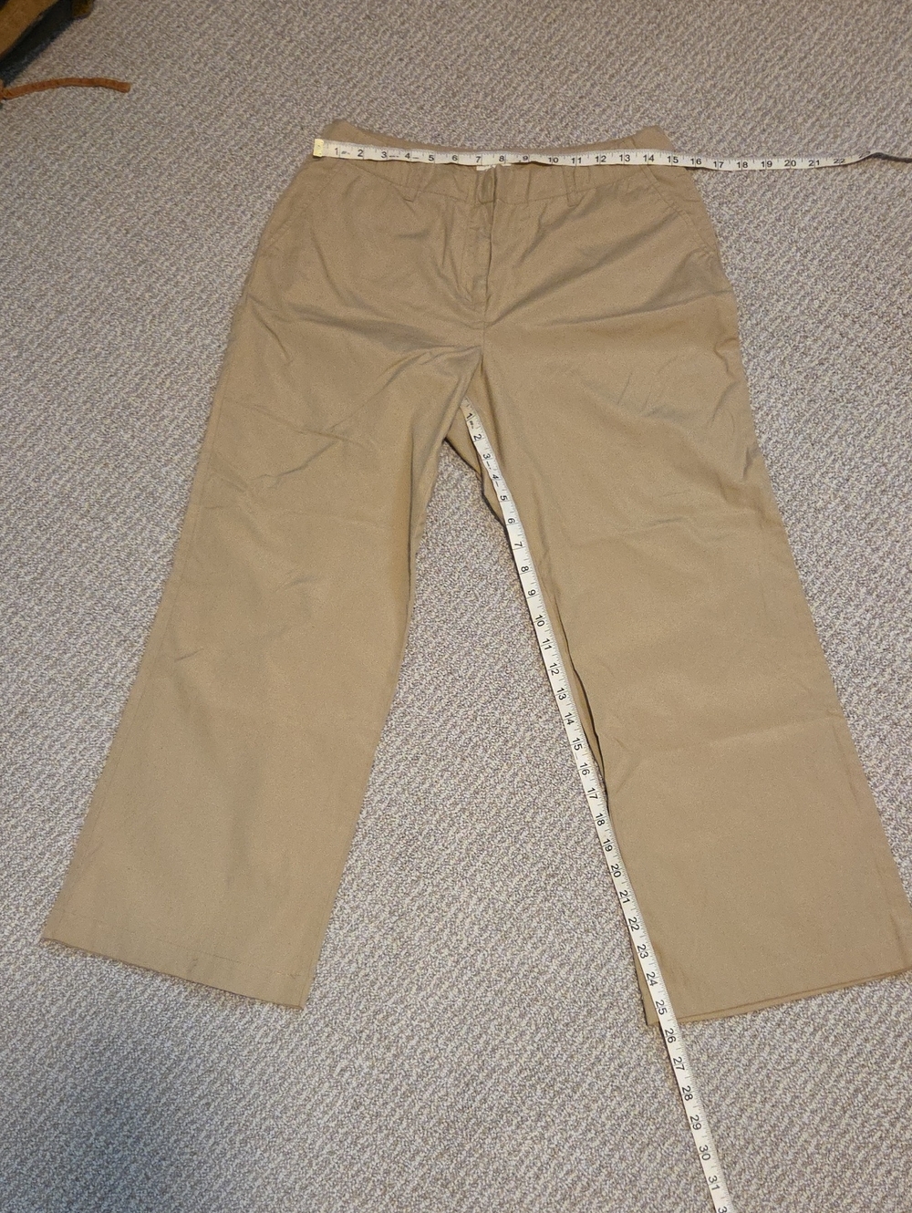 J.Jill Classic Tan Straight-Leg Pants